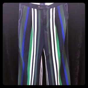 Banana Republic Extra wide leg striped dress pants